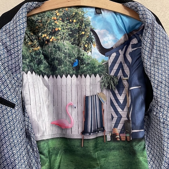 Ted Baker London Semi Plain Suit Jacket Linen Wool Blend Size 4 - Picture 3 of 16